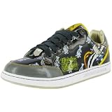 CHRISTIAN AUDIGIER Ed Hardy Mens Tattoo Sword Logo Patent Leather Shoes Sneakers Black