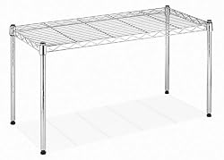 Whitmor 6054-585 Supreme Wide Stacking Shelf, Chrome