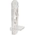 Prime-Line Products U 9398  1/4-Inch Self-Locking  Shelf Support Peg with 3/4-Inch Shelf, Clear,(Pack of 6)