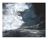 Rushing River - Watercolor Effect Abstract Photographic Poster Print by B J Anderson, 20x16