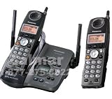 Panasonic 5.8 GHz FHSS GigaRange Dual-Handset Phone System with Answering System - KX-TG5432B