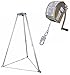 Miller Confined Space Rescue System BUNDLE with 8442-Z7/65FT Winch, 51/7FT Tripod, Winch Pulley, 8287H/YL Tripod Carry Bag and 8280H/YL Winch Carry Bag