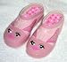 Child's Pink Butterfly Waterproof Rubber Rain & Garden Clogs