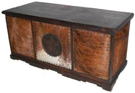 Cowhide Executive Desk No Rope