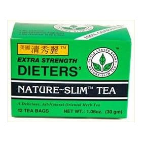 Extra Strength Dieters' Nature-Slim Tea Triple Leaves Brand - 12 Tea Bags