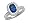 0.60 cts Sapphire Engagement Ring in 14k White Gold Size 4 FREE GIFT BAG!