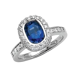 0.60 cttw Sapphire Engagement Ring - Platinum, 14kt White or Yellow Gold
