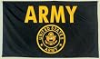 Army Black & Gold Flag - 3' x 5'