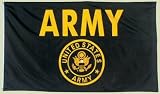 Army Black & Gold Flag - 3' x 5'