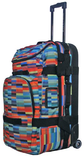 Electric Visual Big Block Roller Bag (Digital Stripe)