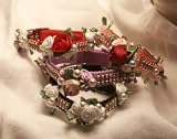 Bella Romance Collar Pink & Wine Collar (Size 10)