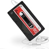 AIO Black Retro Cassette Tape Silicone Case Cover For iPhone 3G 3GS + Screen Protector