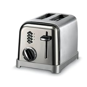 Cuisinart CPT-160BCH Metal Classic 2-Slice Toaster, Black Chrome
