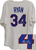 Nolan Ryan signed Texas Rangers White Cooperstown Majestic Jersey