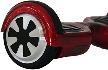 Dual Glider Two Wheel Smart Self Balancing Scooter, Electric Balance Board, Black, Red, Blue, White,gold, Pink, Patterns (Red w 6 Star wheel)