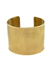 CleverEves 18Kt Yellow Gold Hammered Cuff 47mm