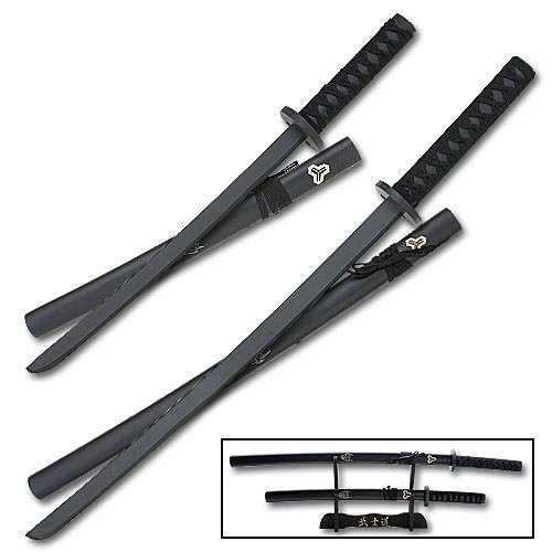 Samurai Warrior 2 Piece Wooden Sword Set