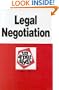 Legal Negotiation in a Nutshell (Nutshell Series)