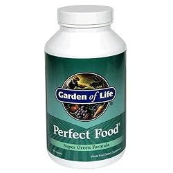 Garden of Life Perfect Food Super Green Formula, Caplets, 300-Count Bottle