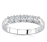 Platinum Five-Stone Diamond Band (G/VS2, 1/2 ct. tw.)