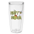 Happy Hour 16 oz Insulated Beverage Tumbler, Clear