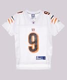 Reebok Cincinnati Bengals Jordan Palmer #9 Mesh Jersey (Sizes 8 - 20) - white, 14/16