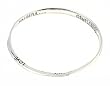 Bracelet - B160 - Bangle Style Inscribed with " "Love.. Joy.. Peace.. Patience.. Kind.. Faithful.. Gentleness.. Self-Control.." ~ Silver Tone Metal