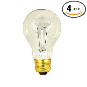 Feit Electric 60A CL 25K Decade 60-Watt A19 Bulb, Clear, 4 Pack by Feit Electric