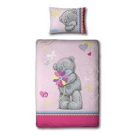 Character World - Me To You Daisy - Set de lit 1 place - Housse de couette (140x200cm) et sa taie d'oreiller assortie (48x74cm) - 50% polyester / 50% coton (Import Grande Bretagne)