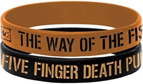 Five Finger Death Punch Way of the Fist WOTF PVC Rubber Wristband Set of 2
