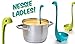 Nessie Ladle Soup Ladle 2 Pack Loch Ness Monster BPA Free Disher Safe 100% Stands Upright Cookware Tableware Kitchen Utensil Dipper Green and Blue