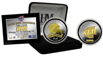 New York Giants Super Bowl Xlii Champion 2-Tone Coin