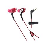 Audio-Technica ATH-SPORT2RD SonicSport In-Ear Headphones, Red