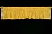 Yellow Sari Rod Pocket / Pole Top Valance - Pair