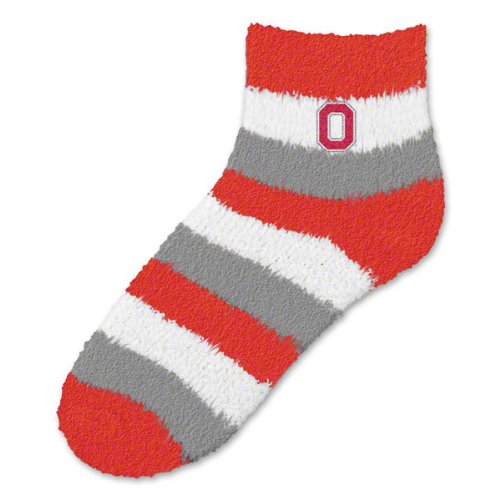 Ohio State Buckeyes Women's Pro Stripe Sleep Soft Socks