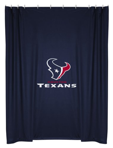 Best Quality Locker Room Shower Curtain - Houston Texans NFL /Color Midnight Size 72 X 72