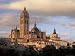 Last Rays of Light on the Cathedral, Segovia, Castilla Y Leon, Spain Photographic Poster Print by Ruth Tomlinson, 12x9