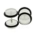 Fake Acrylic Plugs - Clear "GLOW IN THE DARK" 16g Wire; 8mm - Sold as a Pair