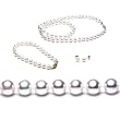 Freshwater Cultured Pearls 3-Pc Set 18 Inches 1-Strand 6.5-7mm White Pearl Necklace & 7-7.5 Inches 6.5-7mm White Pearl Bracelet & 6.5-7mm White Pearl Earrings