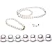 AugustinaJewelry Freshwater Cultured Pearls 3-Pc Set 18 Inches 1-Strand 6.5-7mm White Pearl Necklace & 7-7.5 Inches 6.5-7mm White Pearl Bracelet & 6.5-7mm White Pearl Earrings