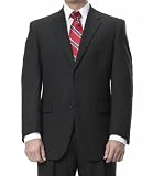 Executive 2-Button Wool Suit with Center Vent and Pleated Front Trousers