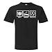 Eat Sleep Hereford Football Shirt T-Shirt All Sizes Mens,Ladies & Kids In Black
