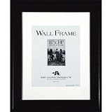 North American Luxor, Wood Picture Frame with a 2 Wide Molding, for an 11 x 14 Photograph, Color: Walnut,
