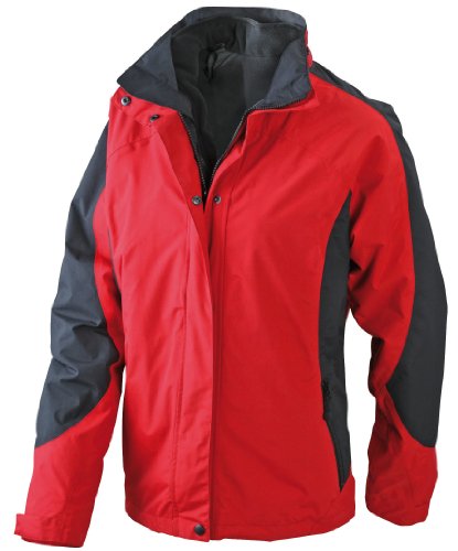 James & Nicholson Damen Dopeljacken Two In One, red/black, L, JN1070 rdbl Preisvergleich