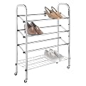 Whitmor Rolling Shoe Rack