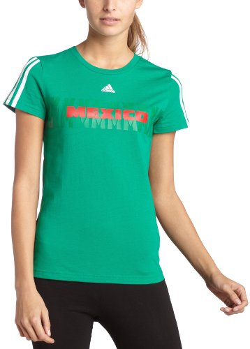 adidas Women's Mexico Tee (Green, Medium)