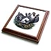 3dRose trv_255513_1 Image of Beautiful Mexican Trivet with Tile, 8 by 8