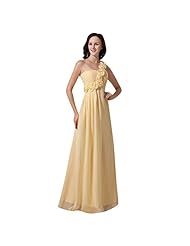 Lace Chiffon One Shoulder Sheath Evening Dress/Bridesmaid Dress/Prom Dress/Wedding Party Dress 