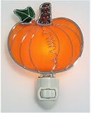 Stained Glass Pumpkin Night Light