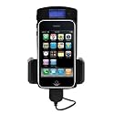 Apple iPod iPhone Accessories. Black FM Transmitter Car Charger Kit with Holder for Apple Iphone 3G iPhone 3G S iPod Touch 2nd Generation iPod Nano 5th Generation 5G